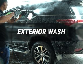 exterior wash proses auto salon